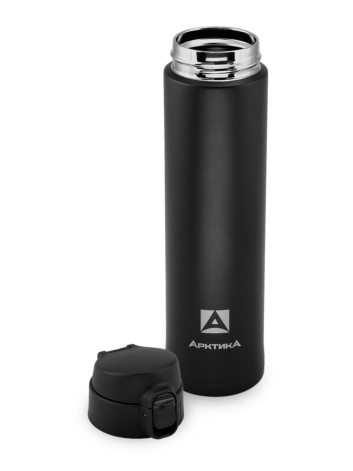 Термос питьевой  вакуумный, бытовой, тм "Арктика", 520 мл, 701-520 текстурный черный