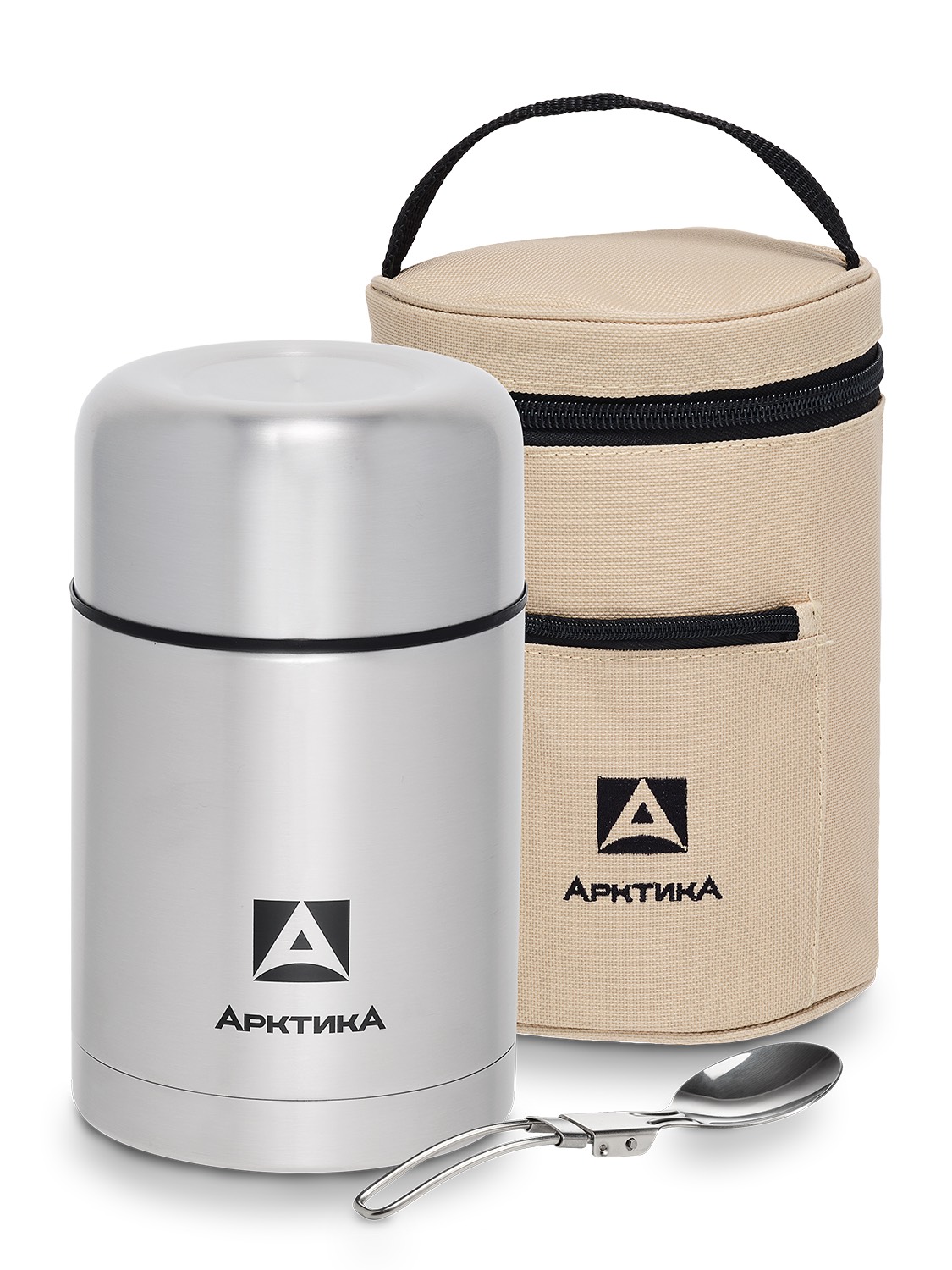 Термос вакуумный, бытовой, с широким горлом в чехле тм "Арктика",  750 мл, арт. 301-750А