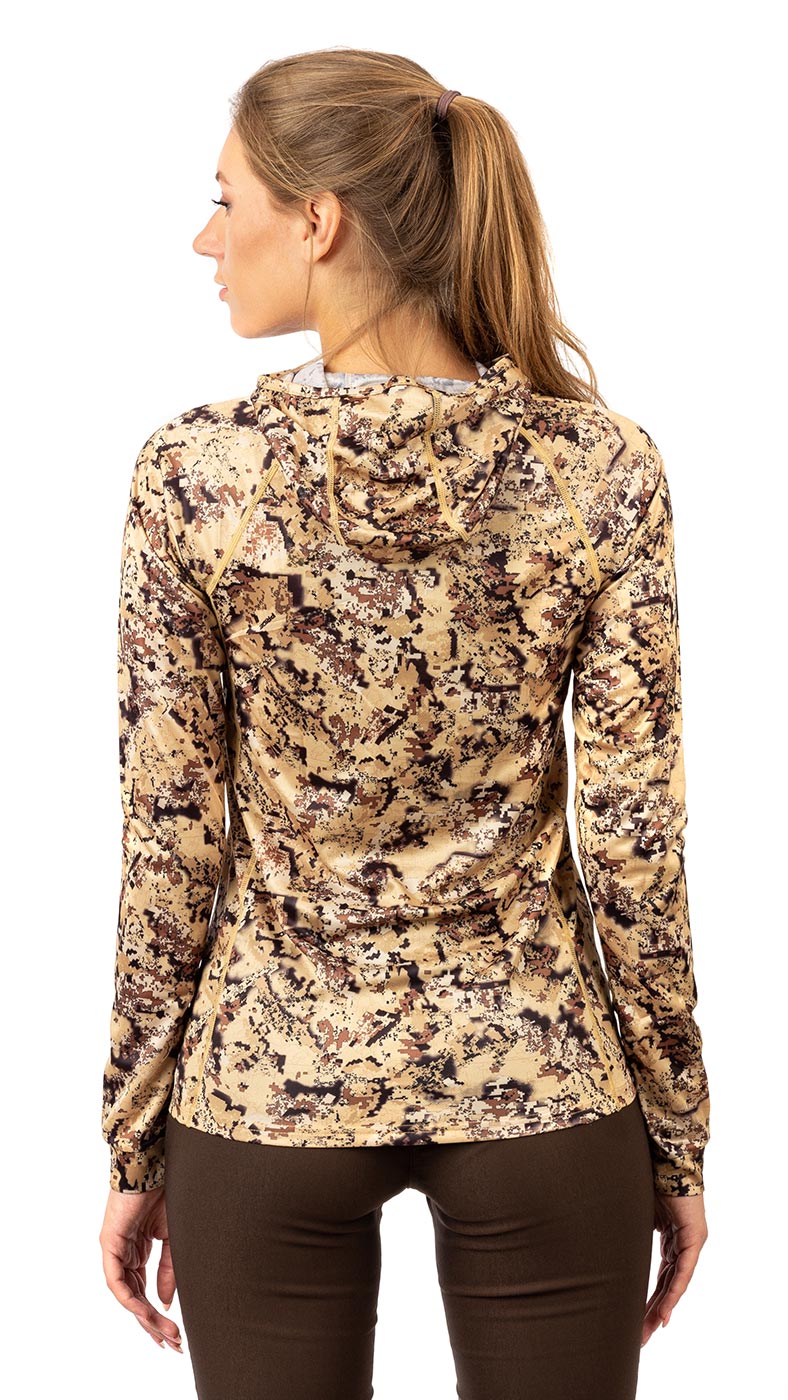 Лонгслив с капюшоном PRIDE Ocelot (Оцелот)(камыш)