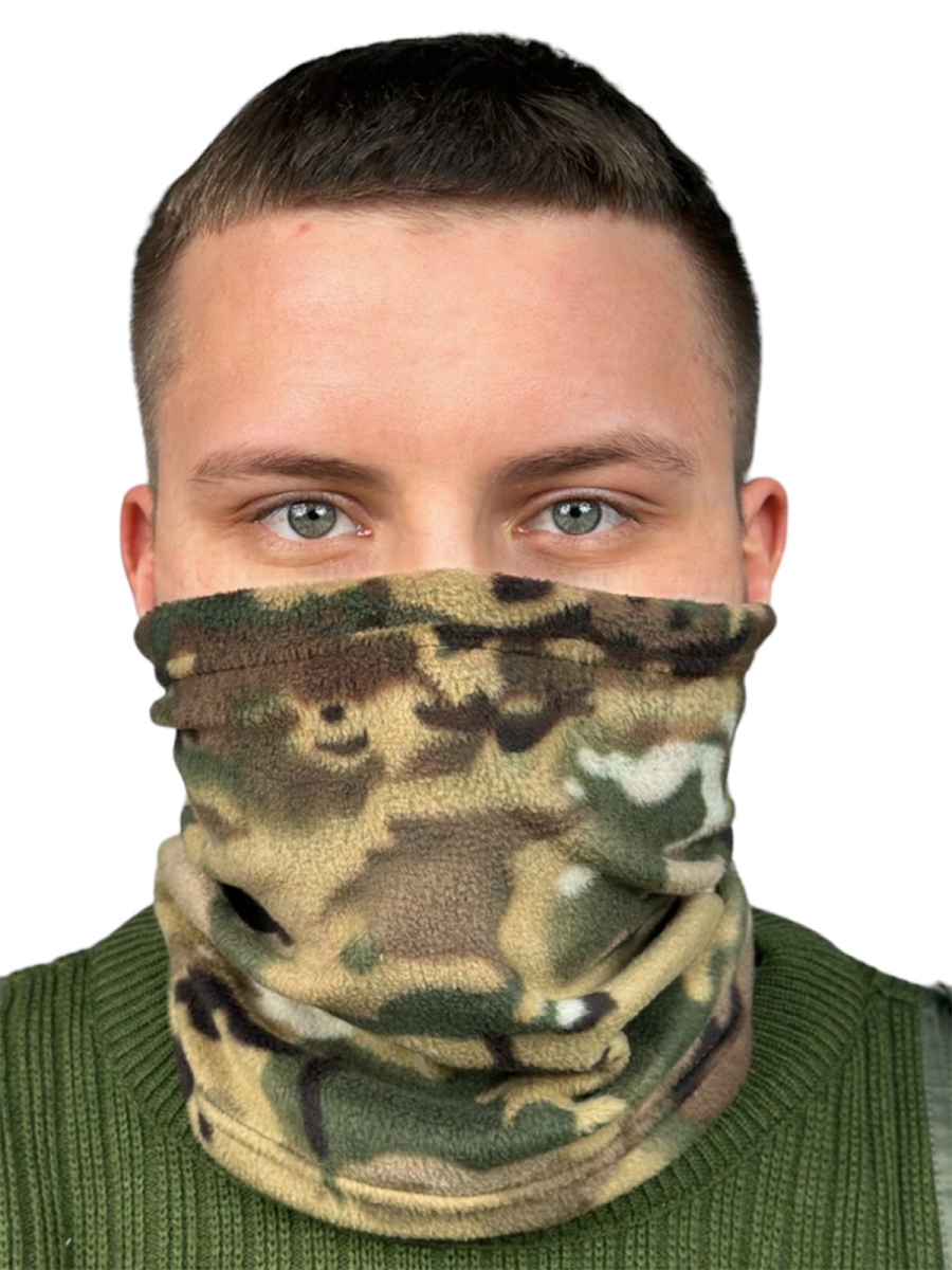 Камуфляжный бафф из флиса (Мультикам)