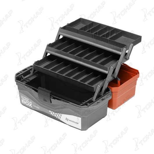 Ящик для снастей Tackle Box трехполочный оранжевый (N-TB-3-O) NISUS