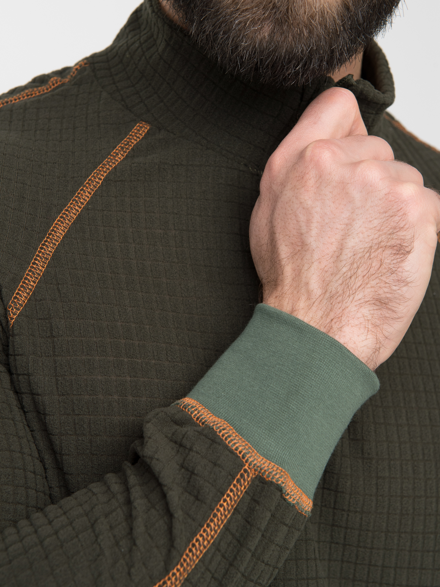 Термобелье Thermoline ZIP Хаки Флис Фактурный -40С