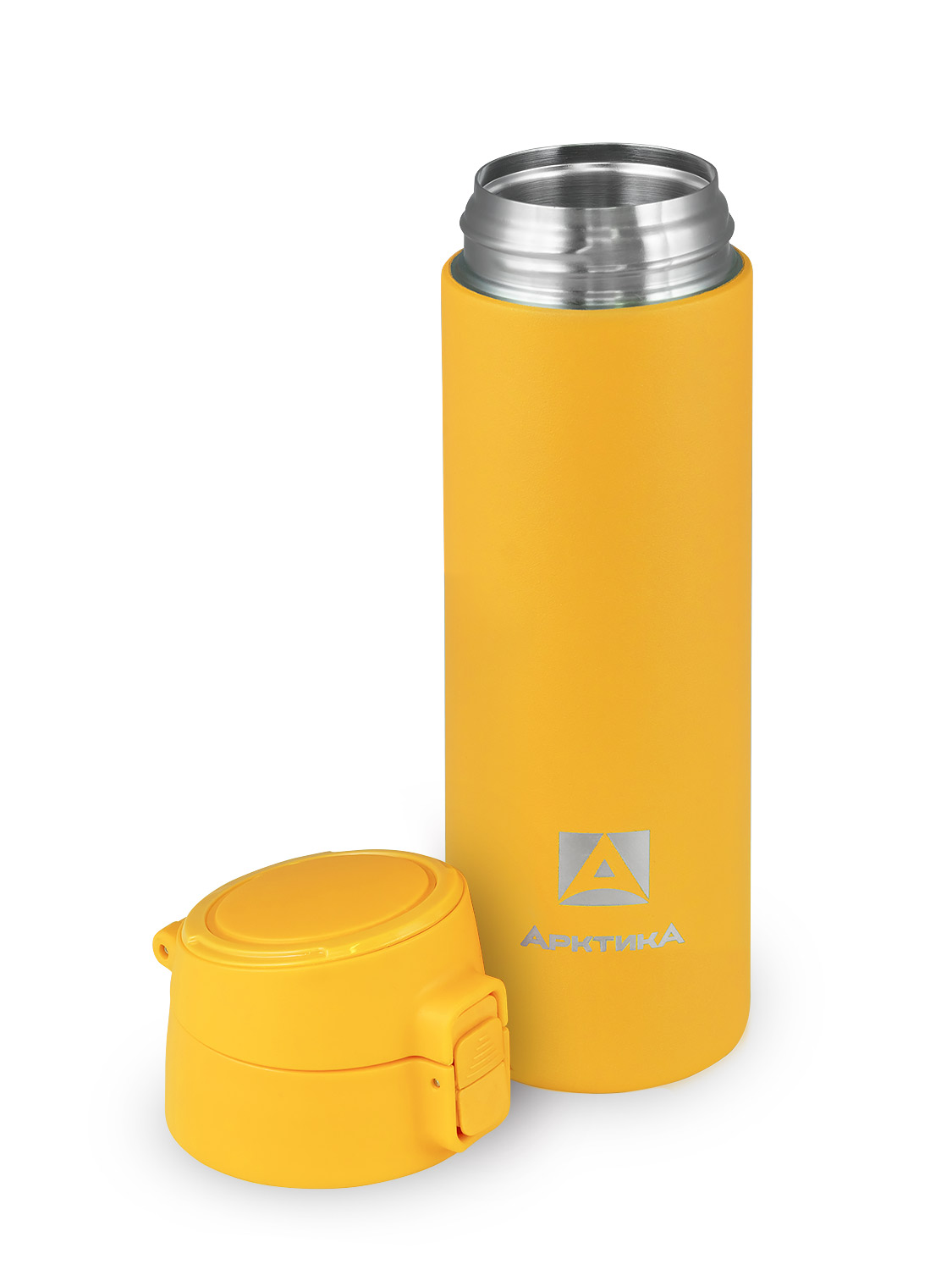 Термос питьевой вакуумный, бытовой, тм "Арктика", 500 мл, арт. 705-500 текстурный желтый