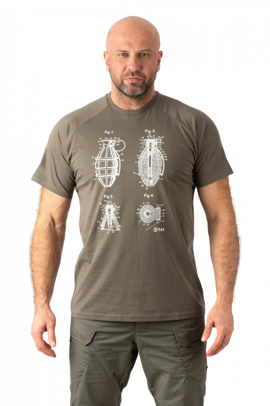 Футболка 7.62 Grenade (Гренейд) (хлопок, олива)