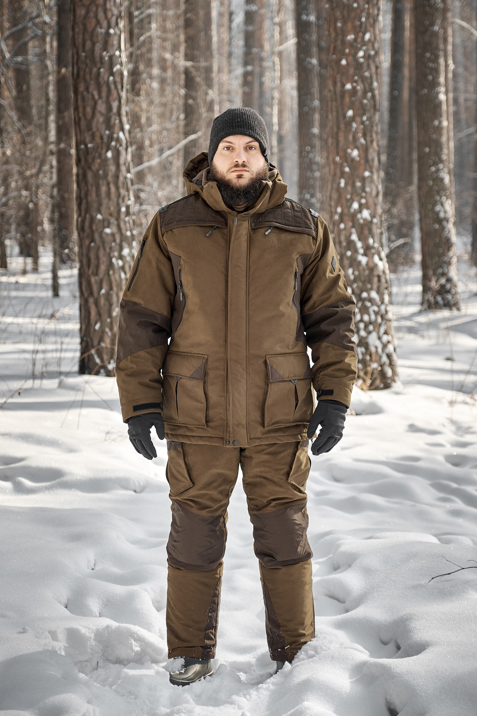 Костюм зимний мужской STINGER COLD -15C  L.Brown 21\D.Brown 22