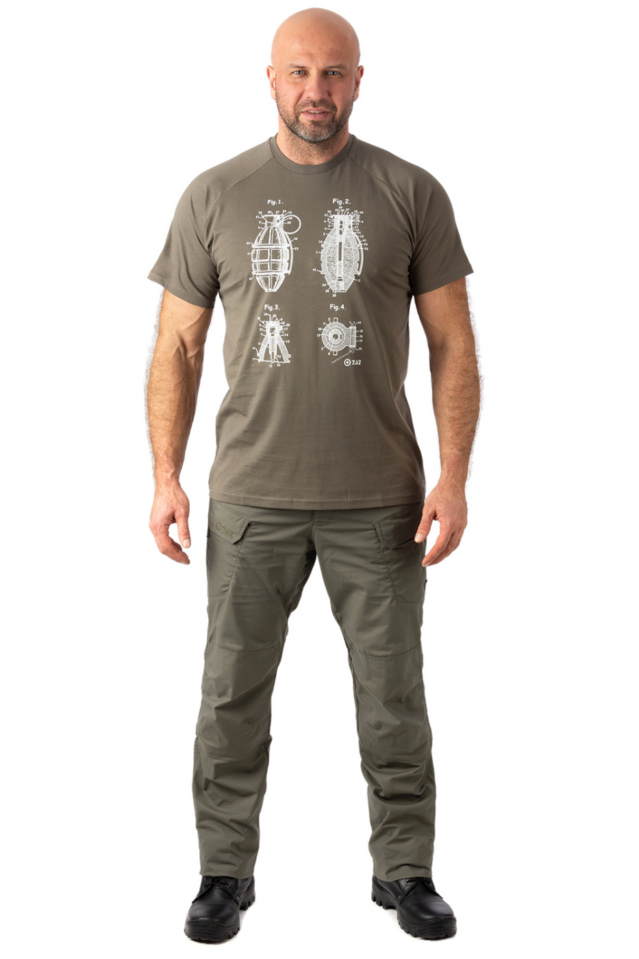 Футболка 7.62 Grenade (Гренейд) (хлопок, олива)