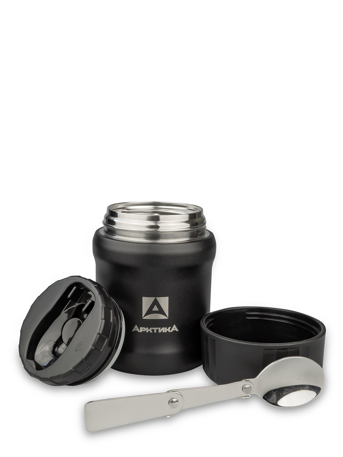 Термос для еды вакуумный бытовой тм «Арктика» 0.5 л, арт. 311-500 (чёрный)