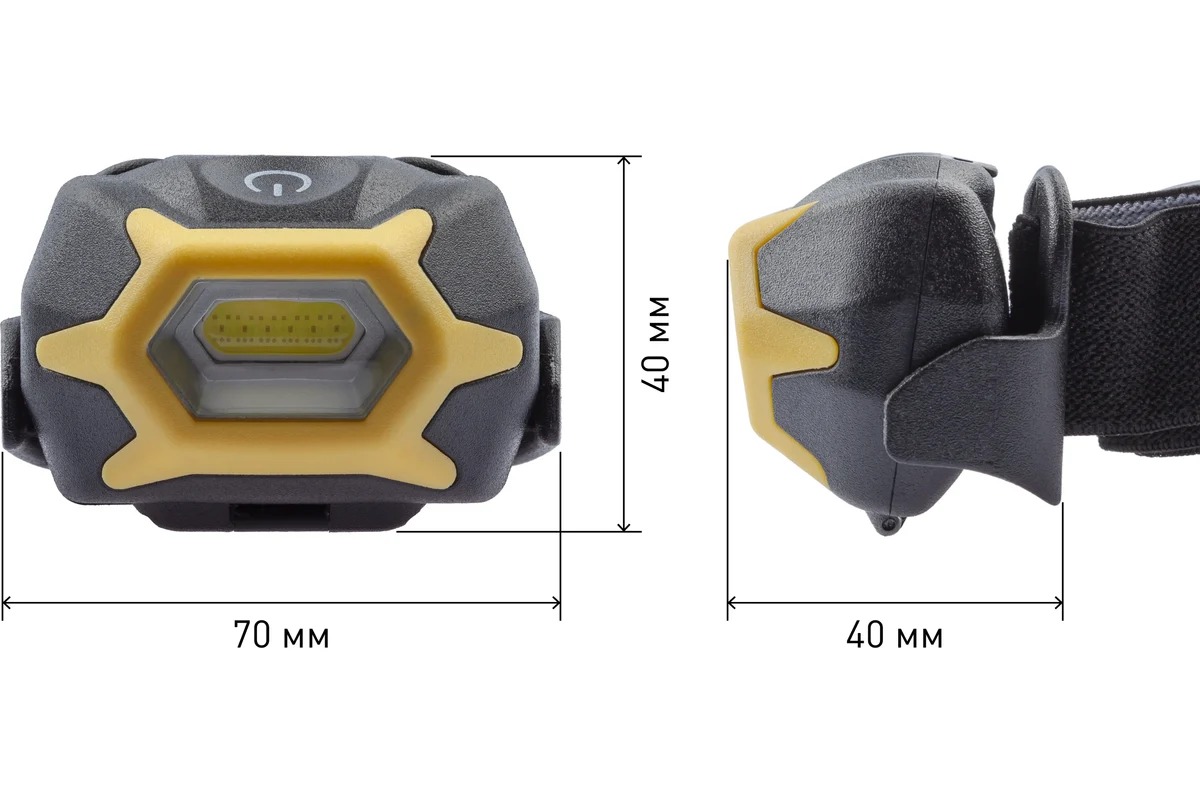 Фонарь ЭРА GB-701 Налобный серия "Практик" [5Вт COB, 3xAAA, сенсор, 3 режима, бл]
