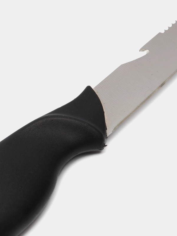 Нож рыболовный Jpfishing SS-125 (лезвие 125 мм, чехол с защелкой, stainless steel)