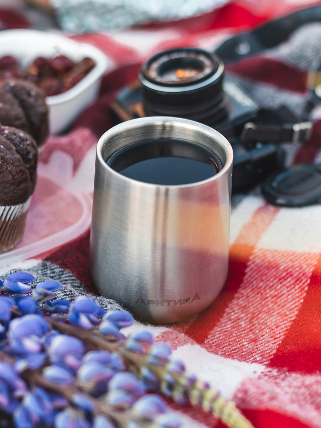 Термобокал нержавеющая сталь тм «Арктика», 220 мл, арт. 808-220