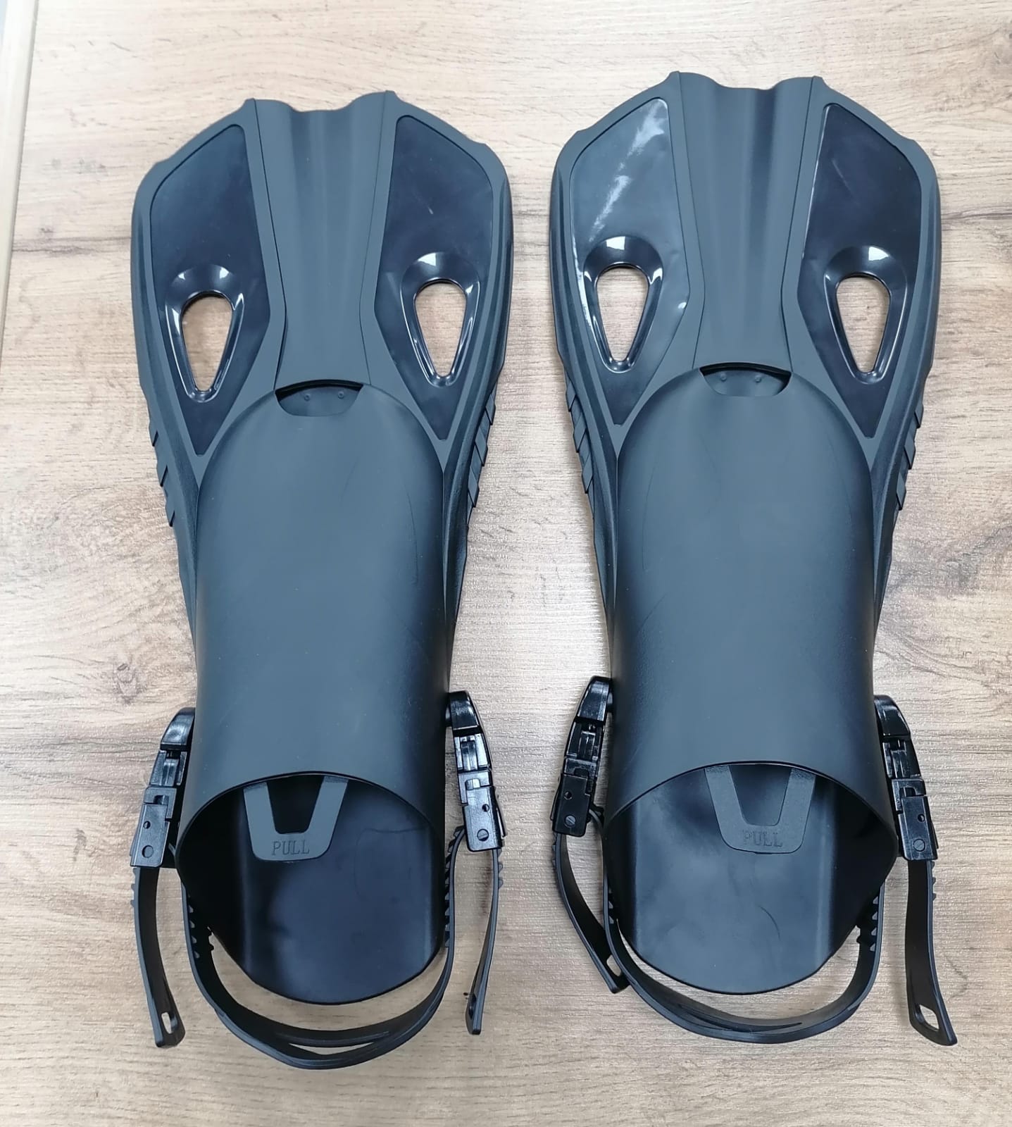 Ласты без пятки черные р.42-47