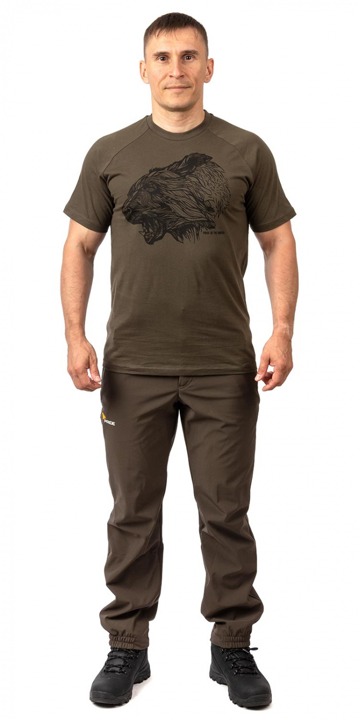 Футболка PRIDE Taiga king т.хаки