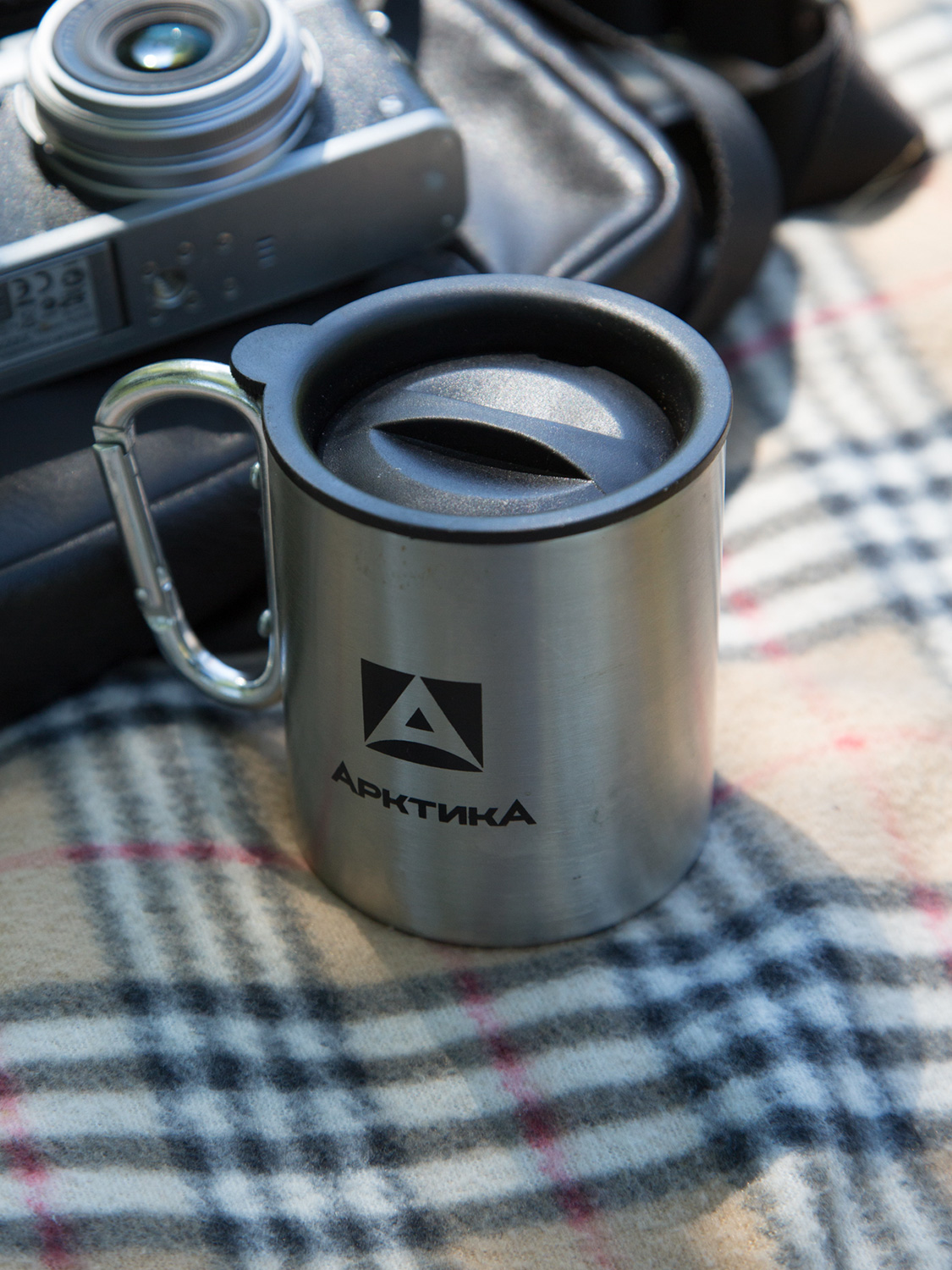 Термокружка невакуумная,  тм «Арктика», 400 мл, арт. 801-400К с карабином