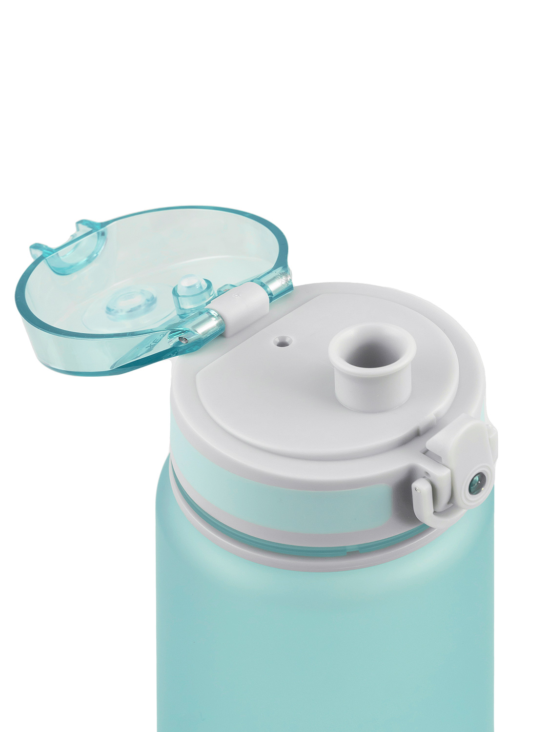 Бутылка тритановая арт.720-500-CNM, 500 мл, голубая матовая, с ситечком