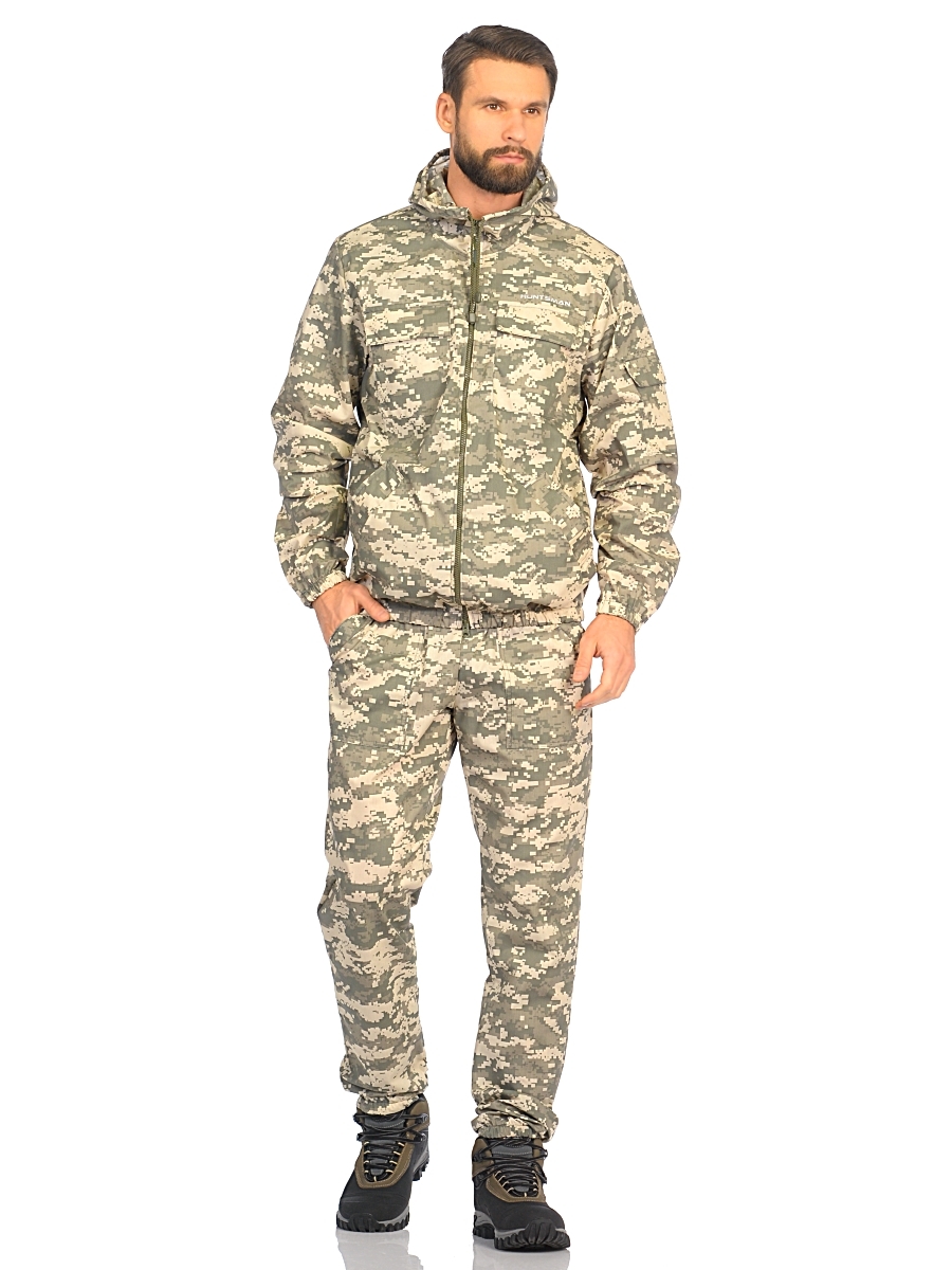 Костюм летний Стрелок светлый пиксель ткань Сорочка