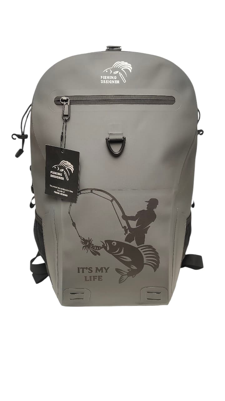 Герморюкзак водонепроницаемый WATERPROF GREY 25л. Fishing Desinger