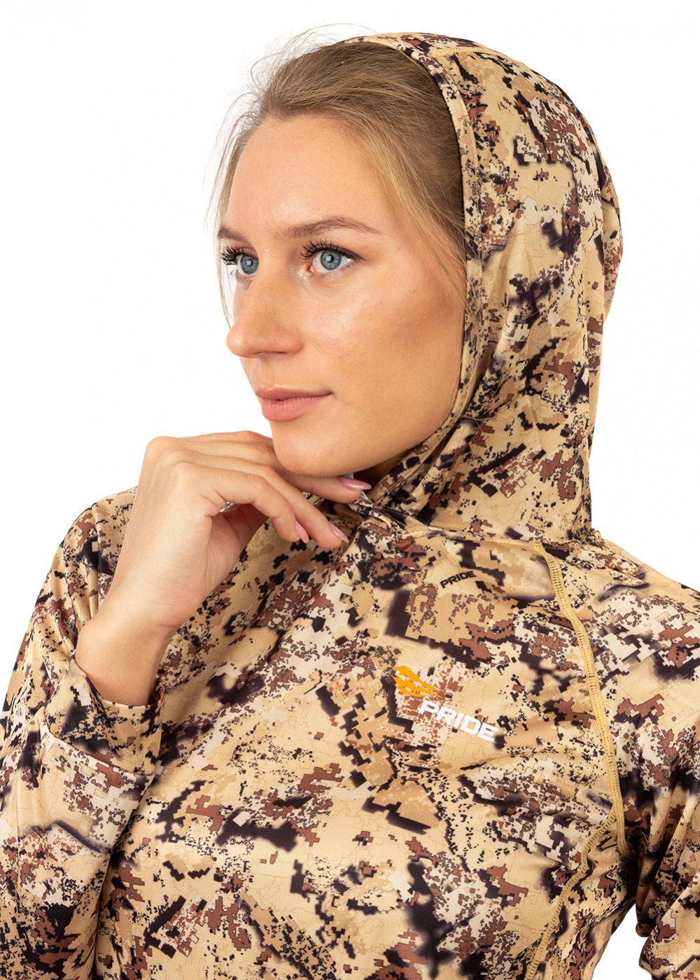 Лонгслив с капюшоном PRIDE Ocelot (Оцелот)(камыш)