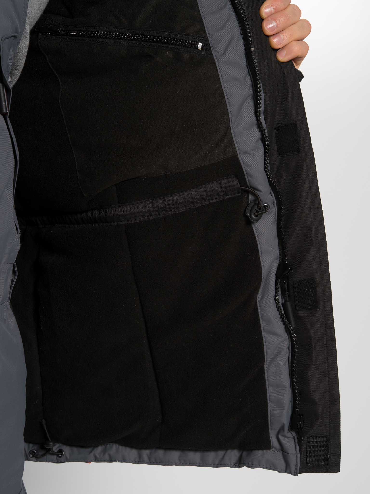 Костюм зимний Huntsman Siberia -45°С серый/черный, Breathable