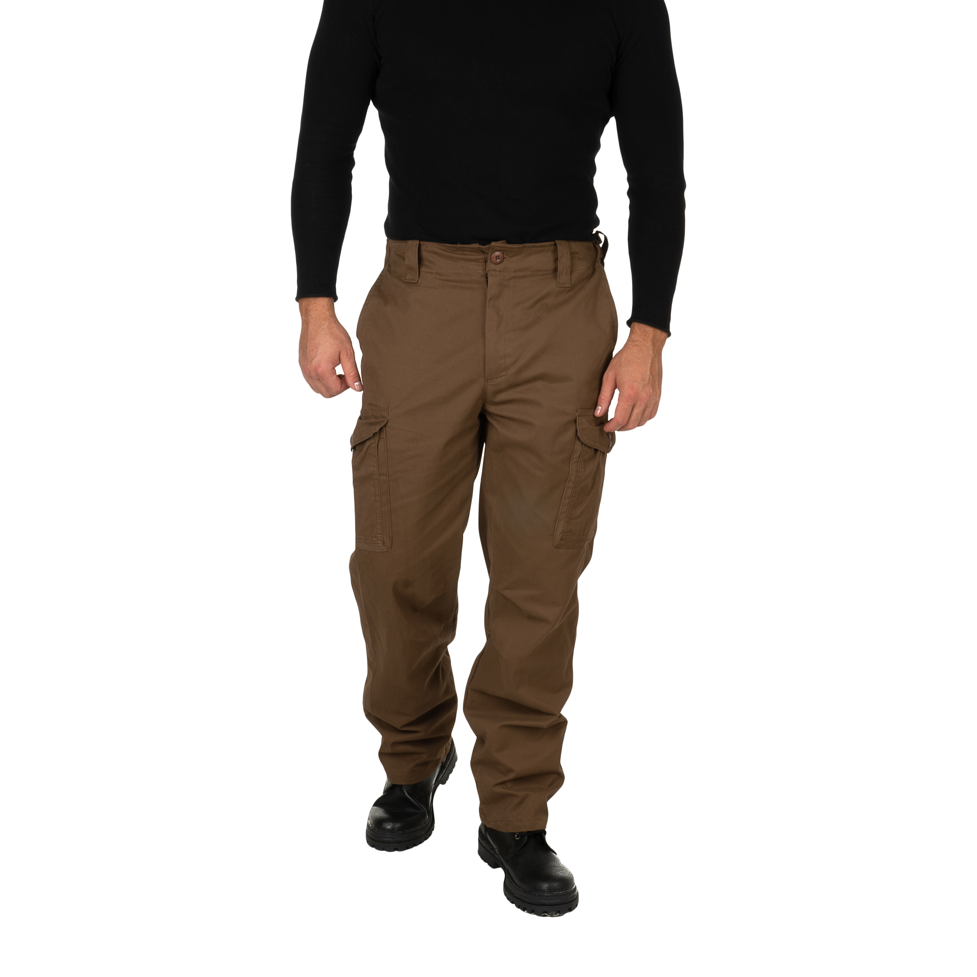 Брюки летние Крафт цвет Коричневый ткань Cotton