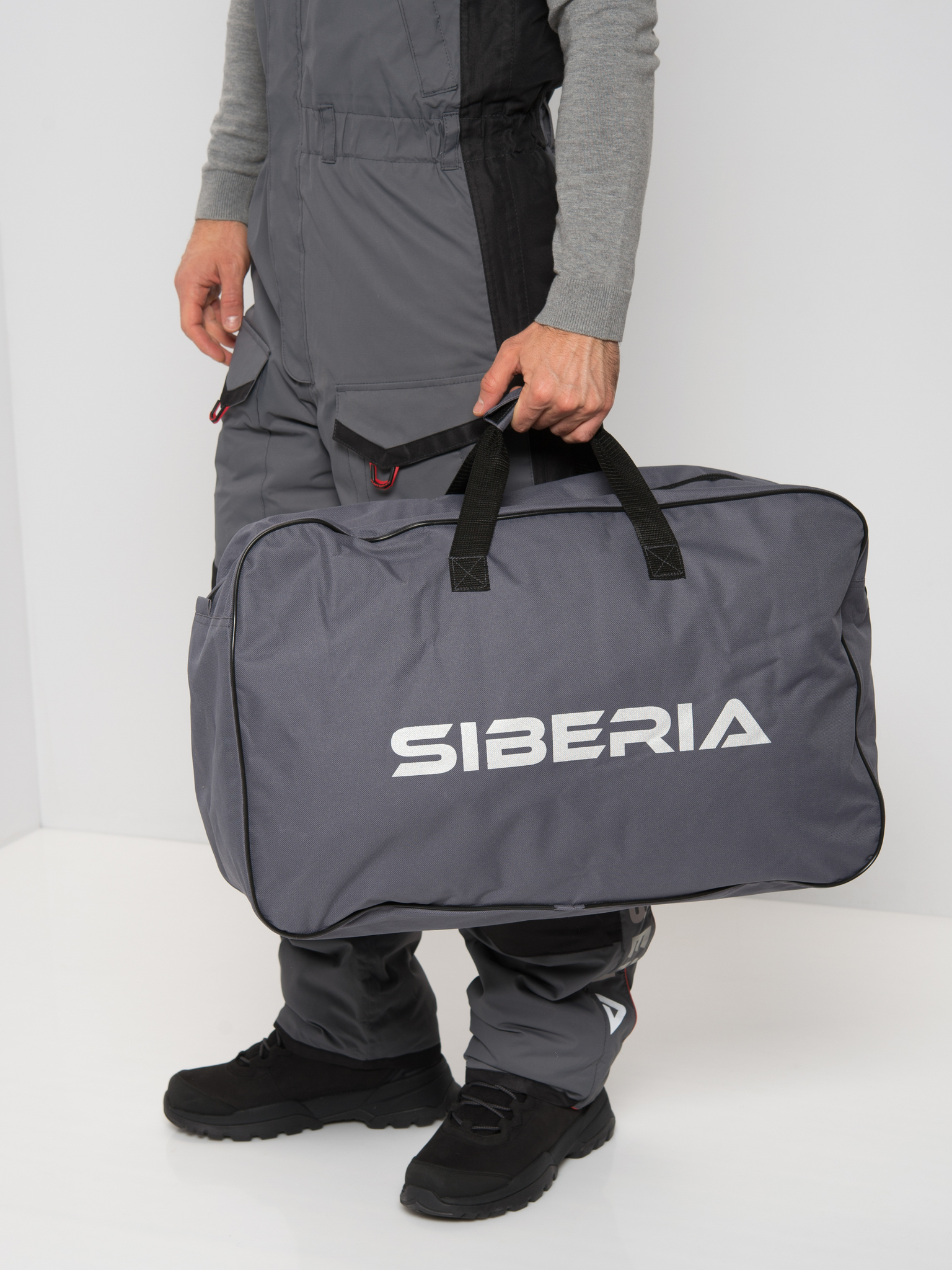 Костюм зимний Huntsman Siberia -45°С серый/черный, Breathable