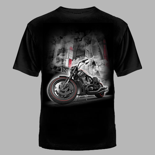 Футболка "Мото и небоскребы"