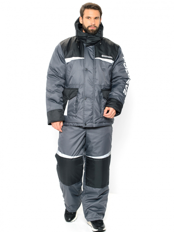 Костюм зимний Huntsman Полюс V-2 -40*С цвет Серый/Черный, ткань Cell
