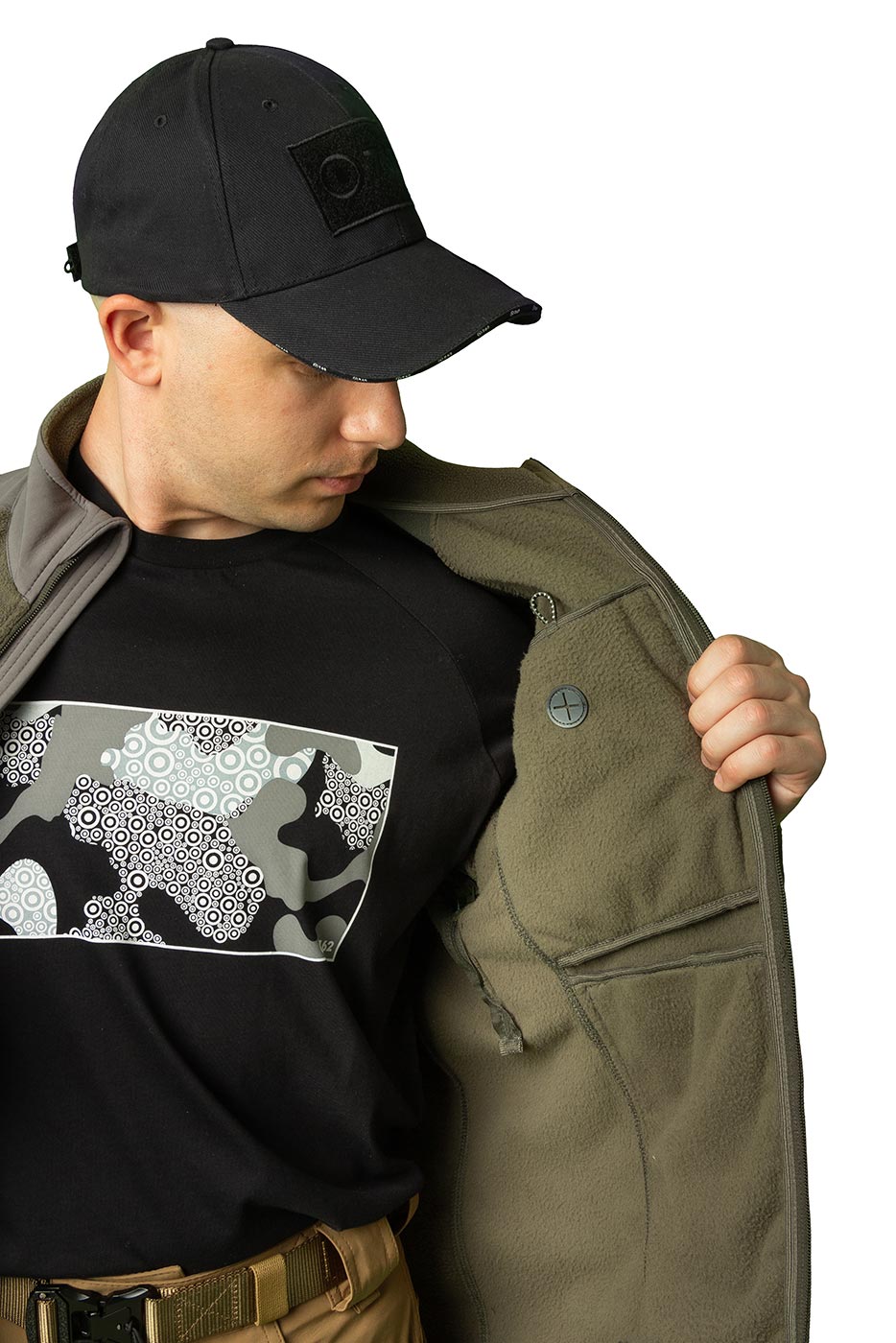 Легион толстовка 7.62, демисезонная, флис, олива