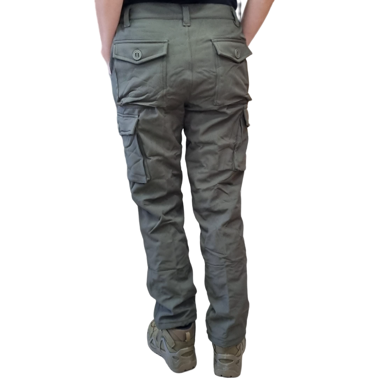 Брюки мужские демисезонные на флисе софтшелл олива