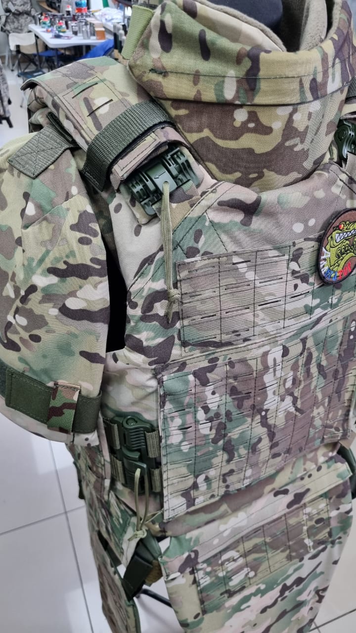 Комплект СИБЗ плитник+шея+плечи+пах+баллистика МУЛЬТИКАМ с липучкой