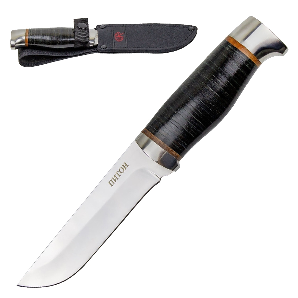 Нож нескладной кожа чехол VD36 "Питон"