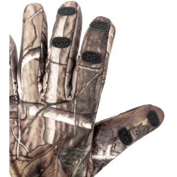 Перчатки рыбацкие утепленные STRIKER КМФ на липучке, цв.Лес Helios
