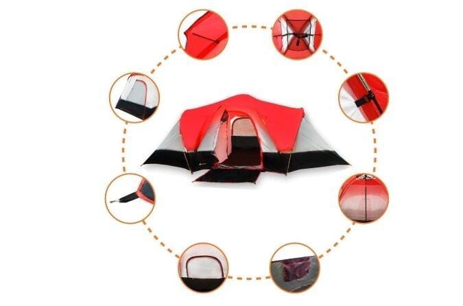 Палатка двухкомнатная Chanodug 8950