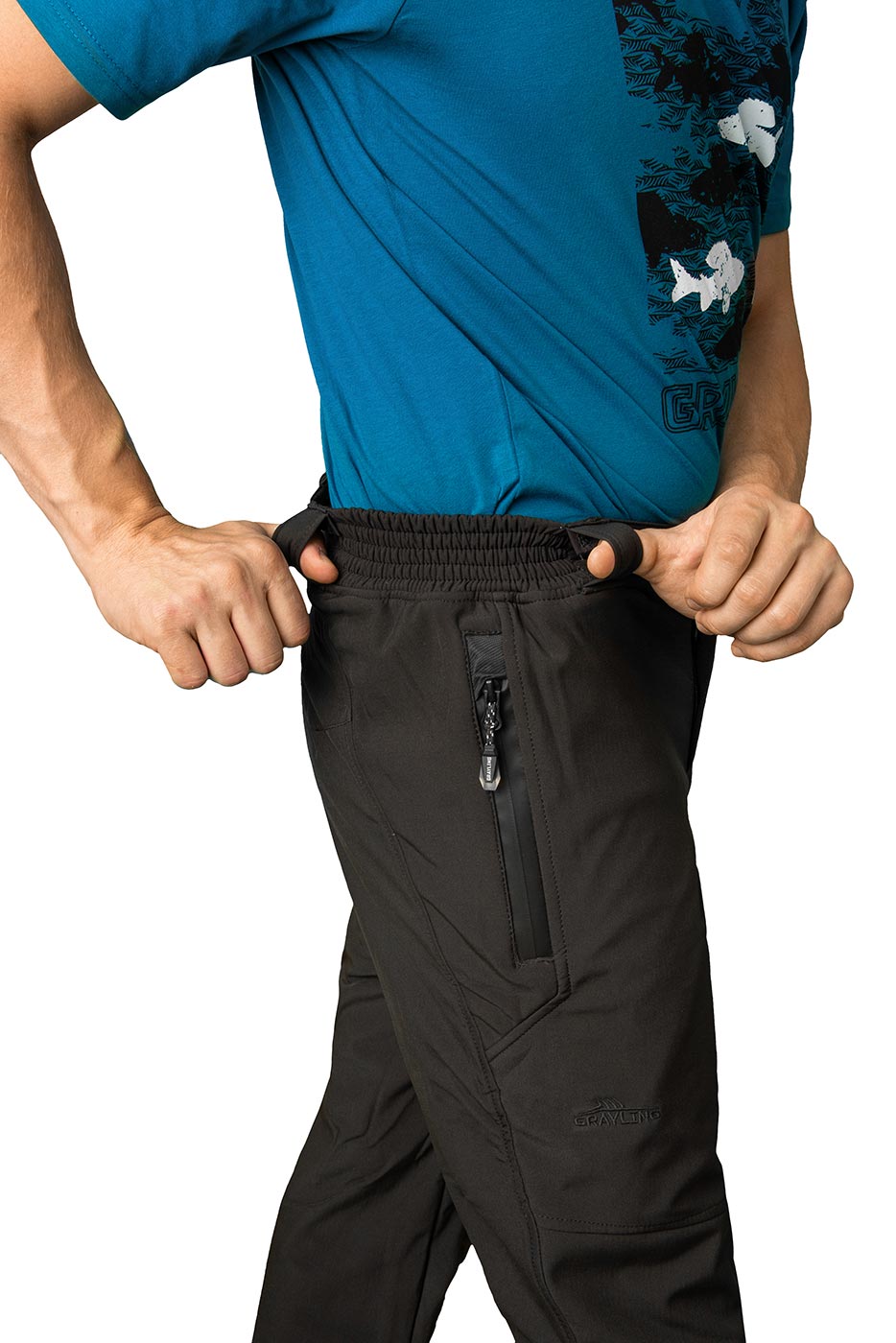 Брюки Беринг GRAYLING, софтшелл, черный