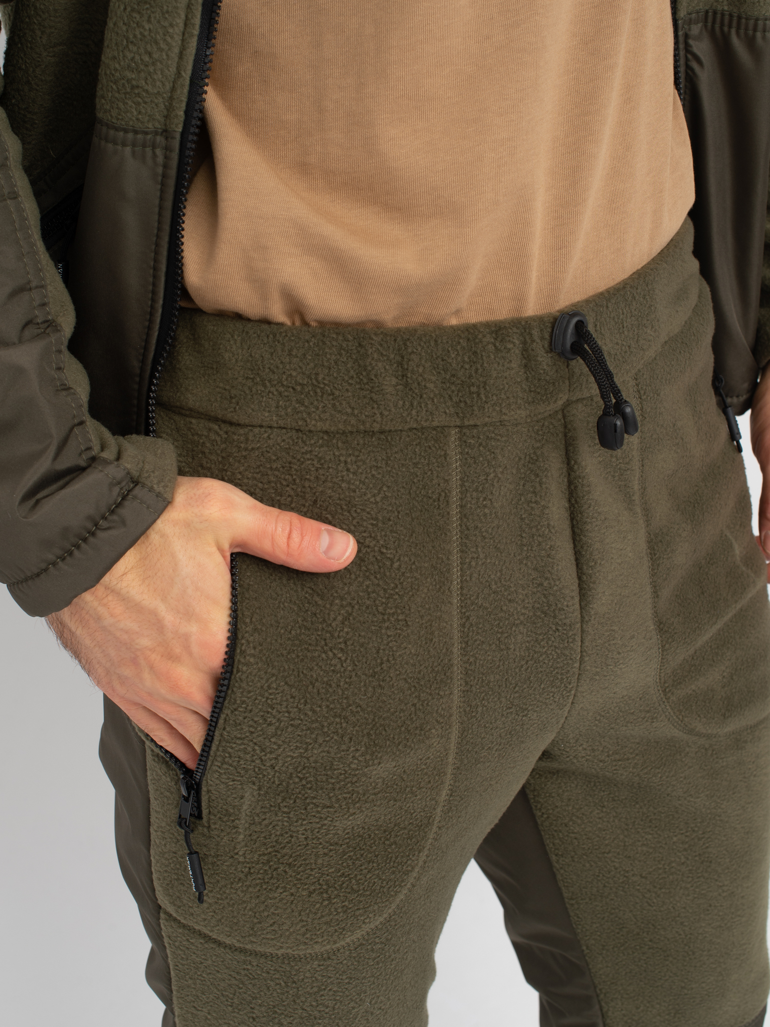 Костюм демисезонный Пикник-ЛЮКС цвет Хаки ткань Флис