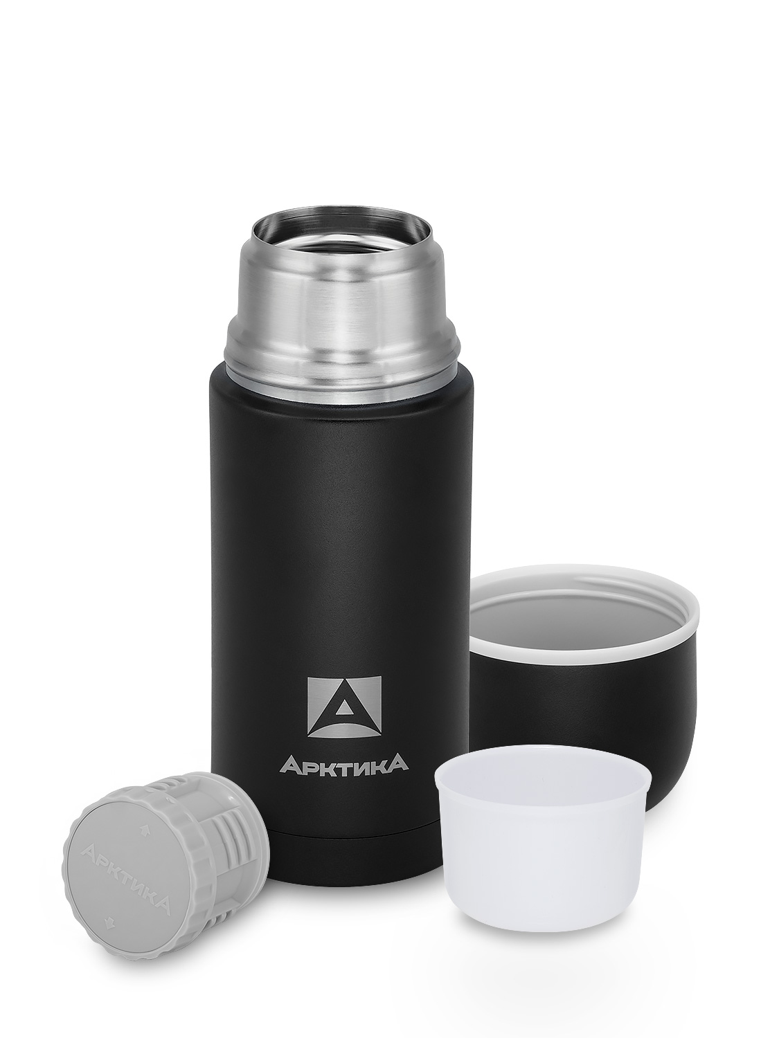 Термос бытовой, вакуумный, питьевой тм "Арктика", 500 мл, арт.105-500 черный