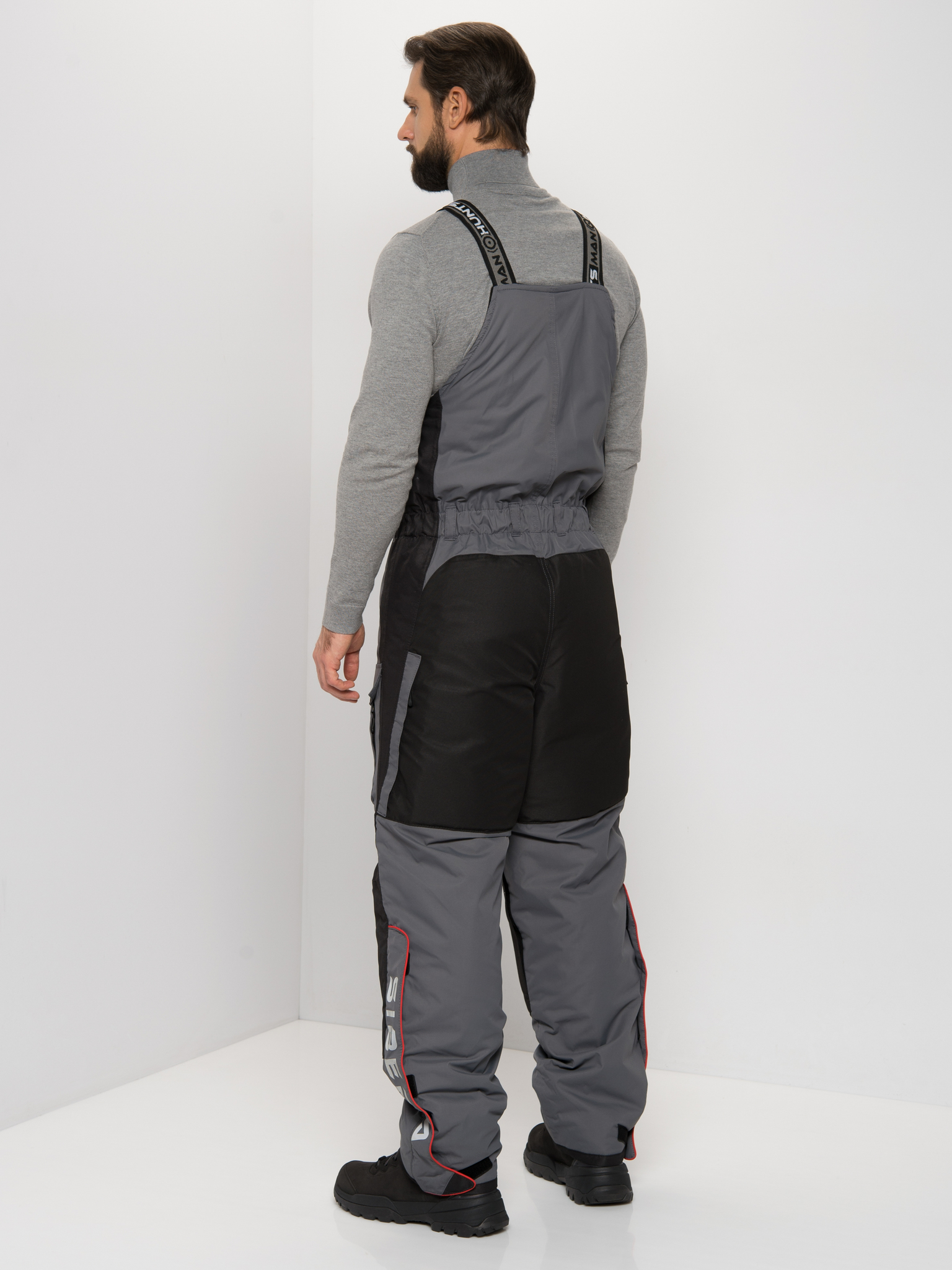 Костюм зимний Huntsman Siberia -45°С серый/черный, Breathable