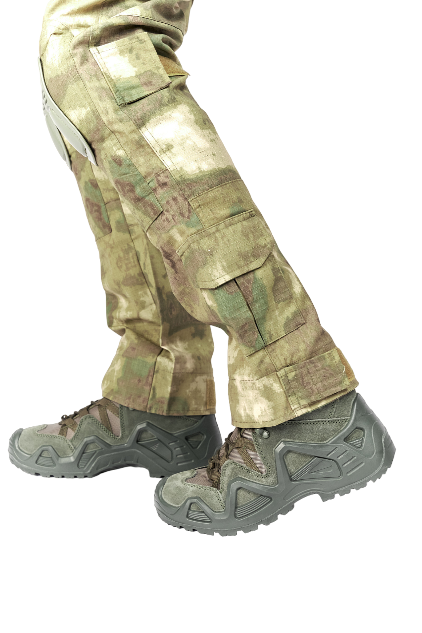 Костюм тактический с пластиковыми локтями и коленями ПЕХОТИНЕЦ, МОХ