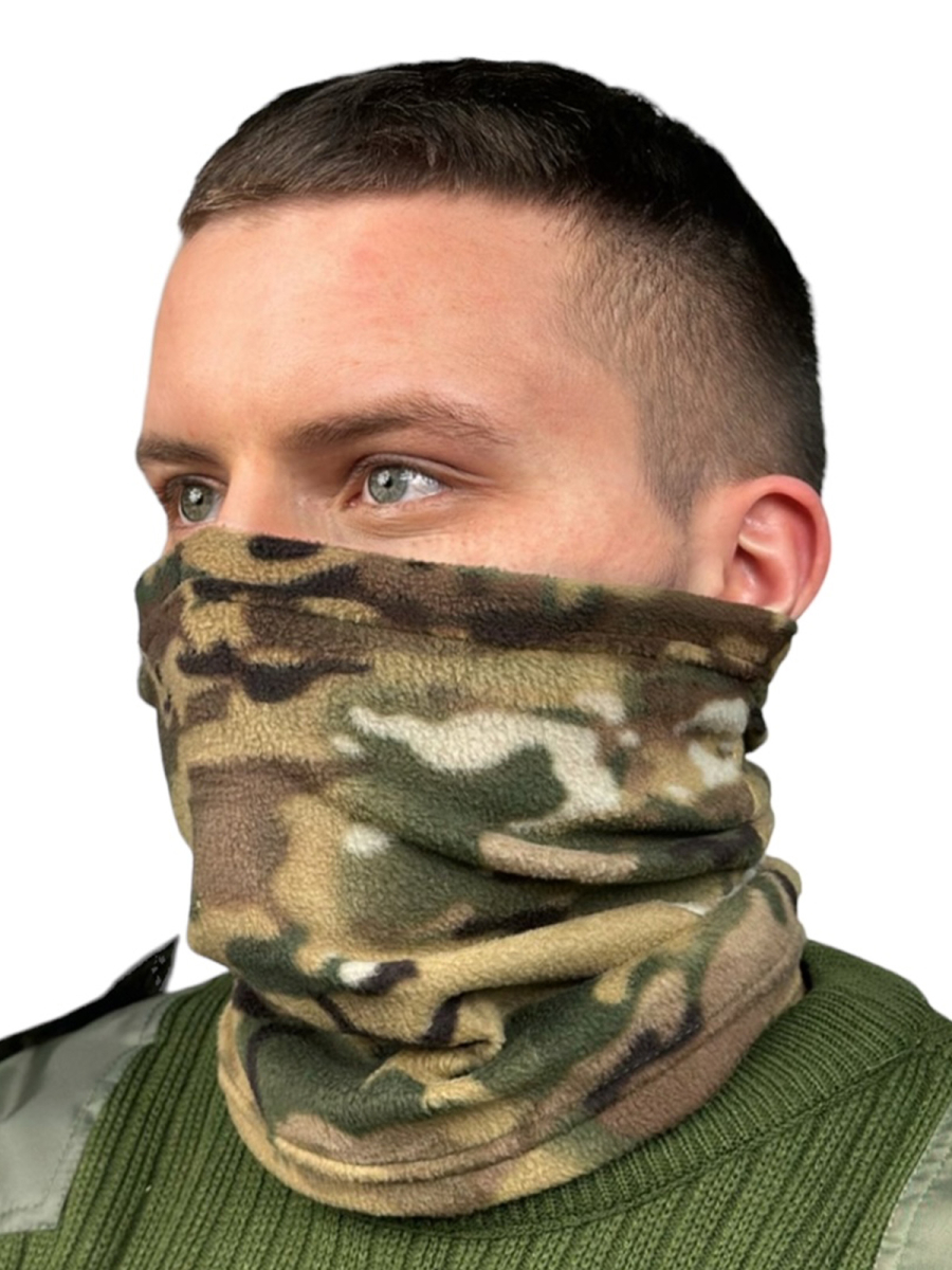 Камуфляжный бафф из флиса (Мультикам)