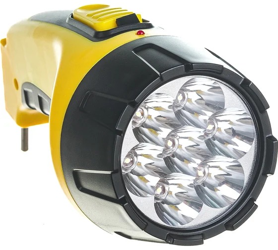 Фонарь Navigator 94 952 NPT-CP04-ACCU Пласт. 7LED, прям. зар-ка, акк.4В, 800мАч.,