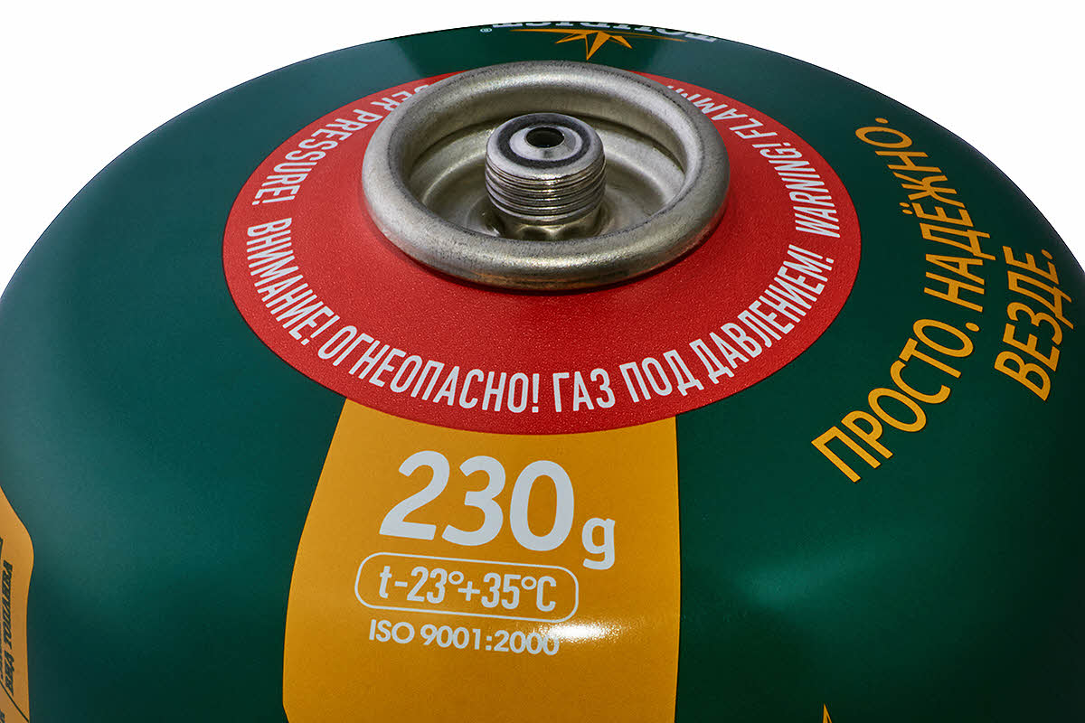 Газ баллон GAS STANDARD (TBR-230) , резьбовой, 230г