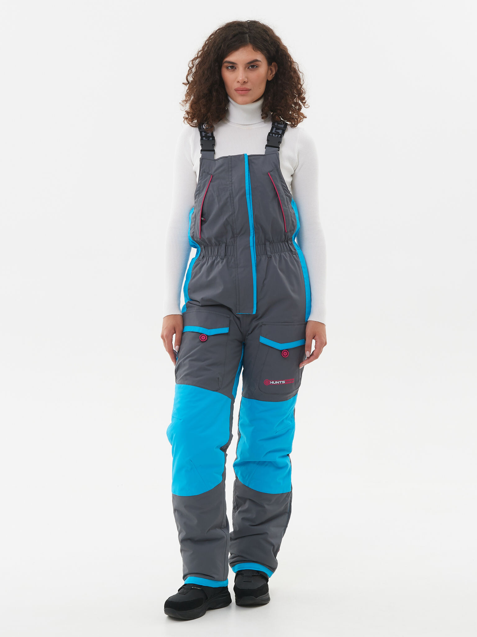 Костюм зимний женский Huntsman Siberia Lady -35°С (цв.серый/голубой, тк. Breathable)