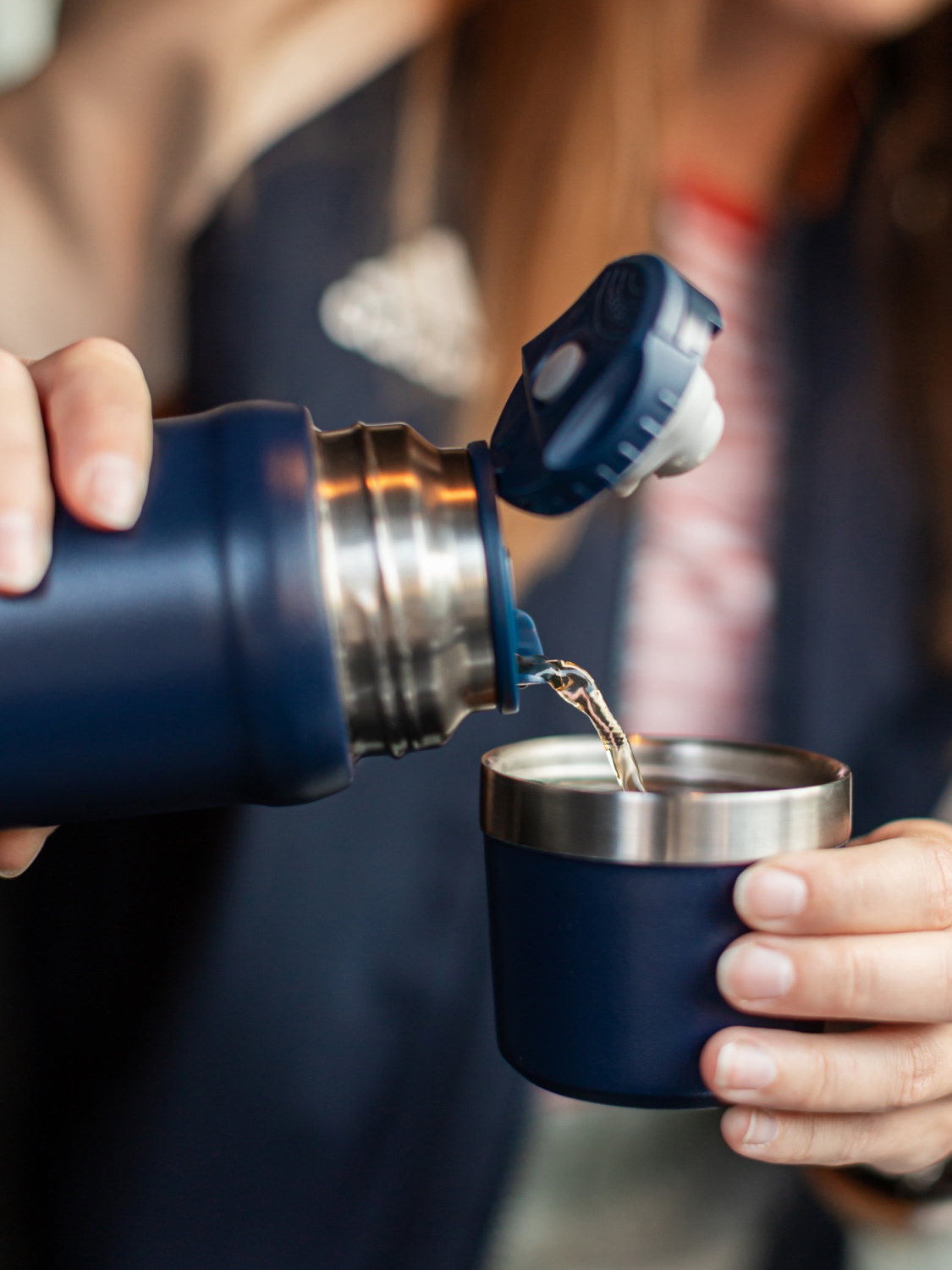 Термос бытовой, вакуумный, питьевой тм "Арктика", 600 мл, арт.111-600 (синий)