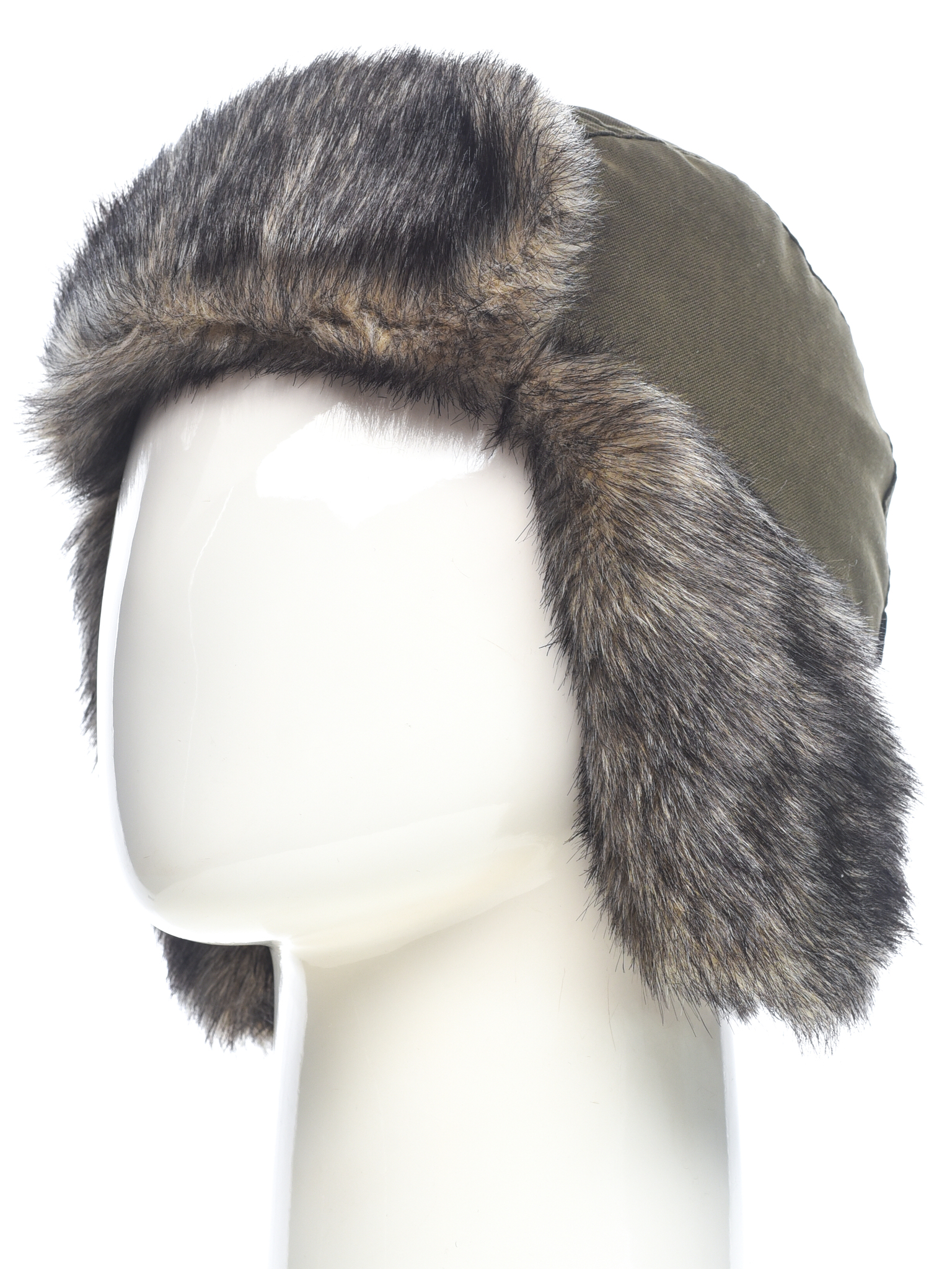 Шапка ушанка зимняя Yukon Ice цвет Хаки ткань Finlandia