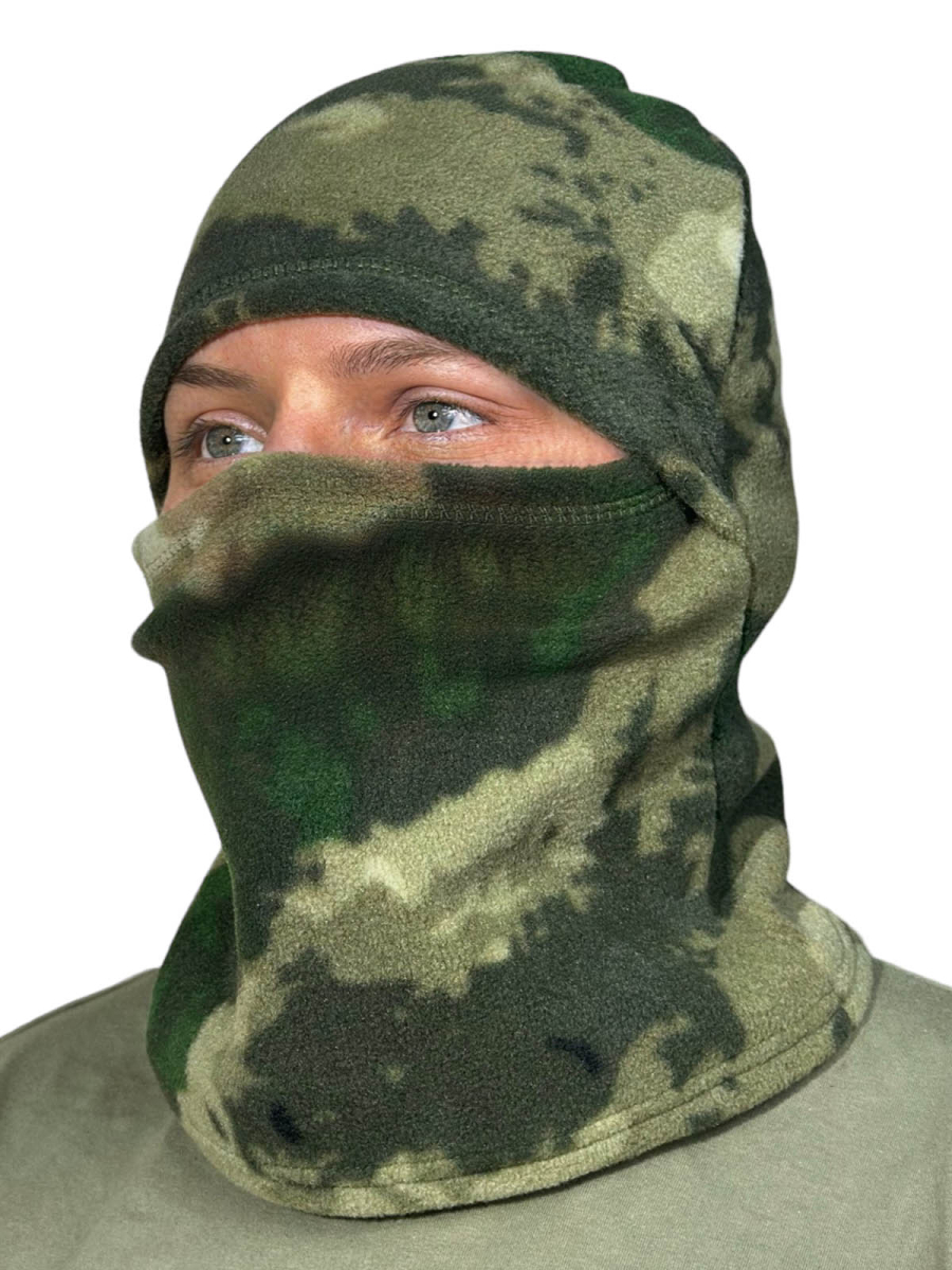 Балаклава подшлемник из флиса (Защитный камуфляж)
