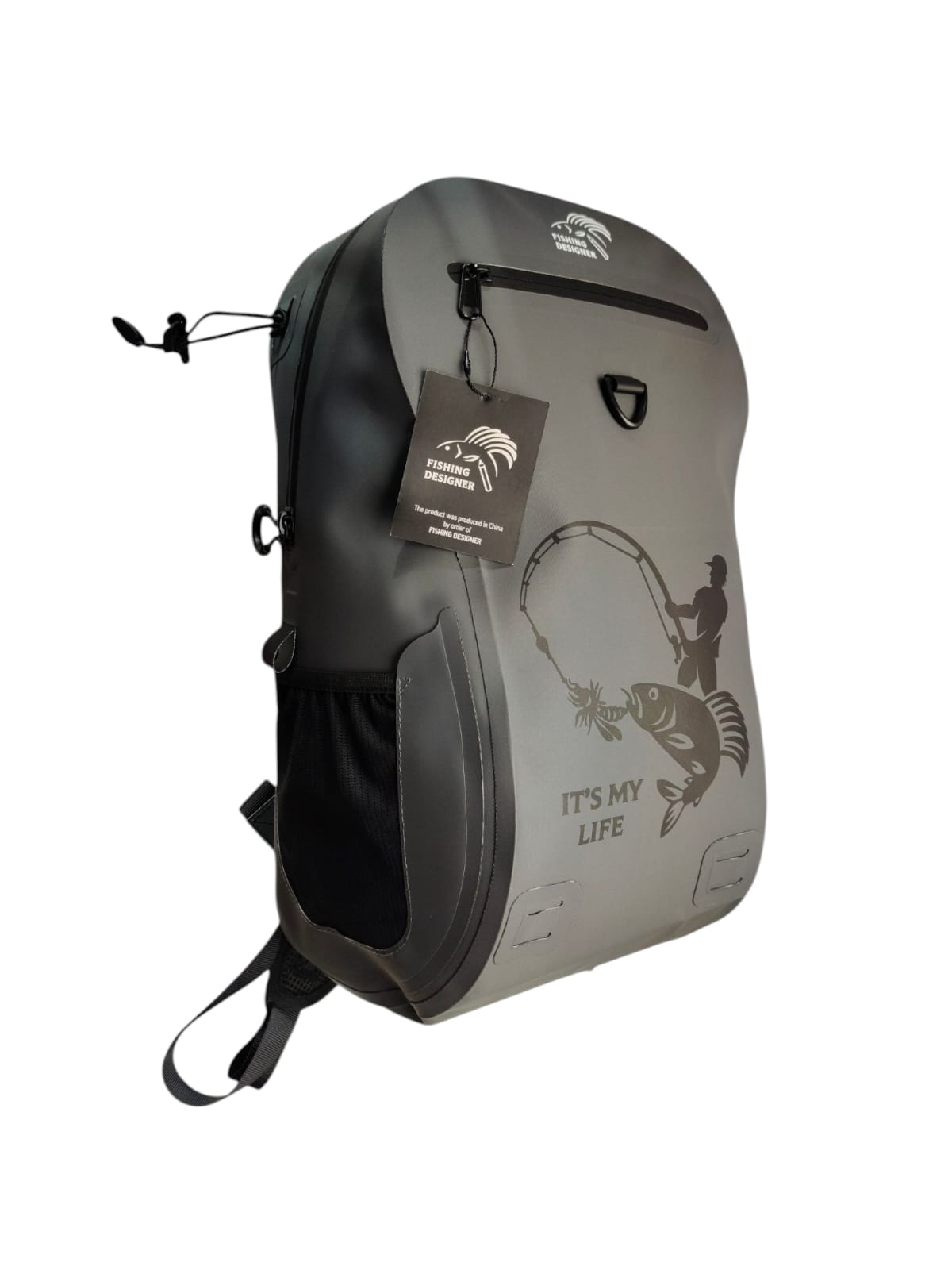 Герморюкзак водонепроницаемый WATERPROF GREY 25л. Fishing Desinger