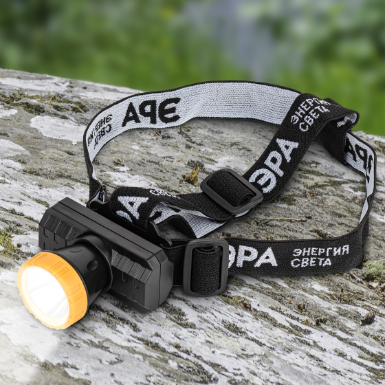 Фонарь ЭРА GA-802 аккумуляторный, мощный, яркий 2 режима , желто-черный