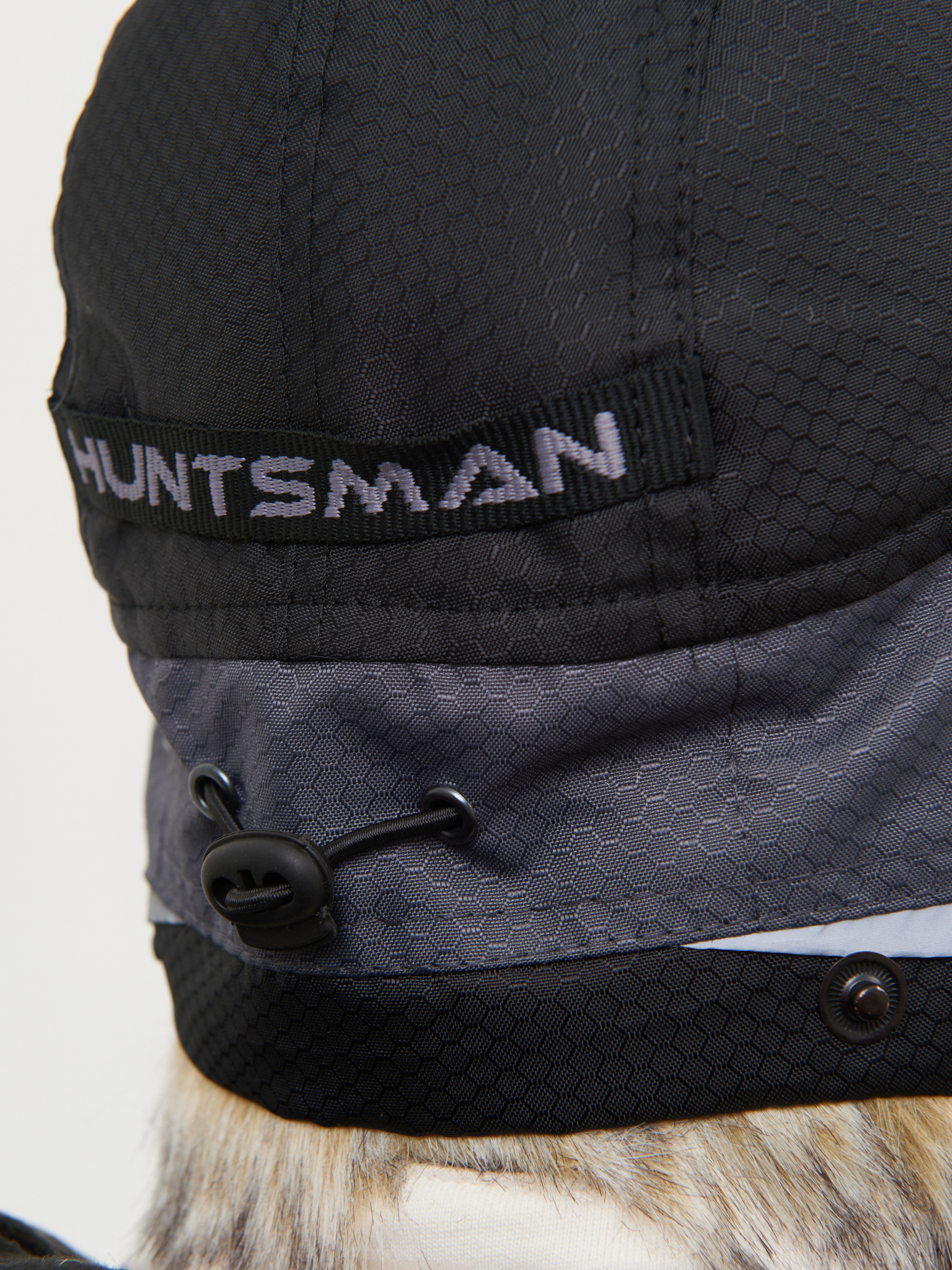 Шапка ушанка зимняя Полюс V-2 с маской Серый/Черный