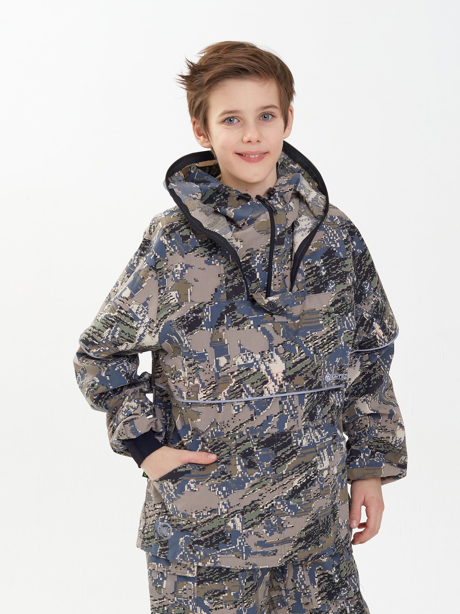 Костюм Детский Антигнус-Люкс с ловушками и пыльниками цв.Лабиринт (Сорочка)