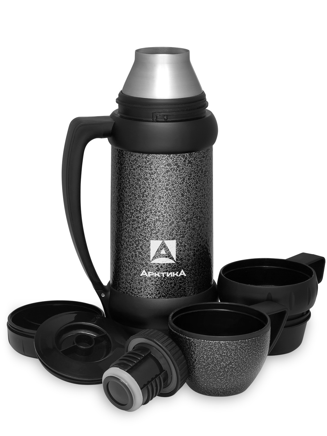 Термос бытовой, вакуумный ШТОРМ, тм "Арктика", 1000 мл, арт.109-1000М (черный)