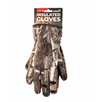 Перчатки рыбацкие утепленные STRIKER КМФ на липучке, цв.Лес Helios